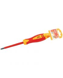 Draper Expert No. 2 x 100mm Fully Insulated PZ Type Screwdriver. (Display Packed)