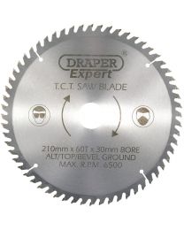 Draper Expert TCT Saw Blade 210X30mmx60T