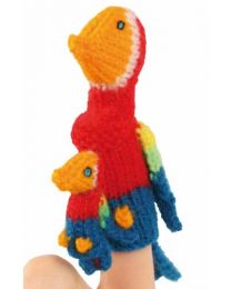 Finger Puppet Parrot And Baby