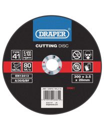 Draper Flat Metal Cutting Discs (300 x 2.8 x 20mm)