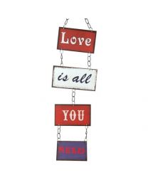 Hanging \"Love Is All You Need\" **