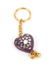 Keyring Lac Heart With Bells