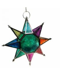 Lantern Hanging Star Multicoloured