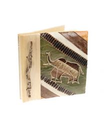 Leaf Notebook 16x16cm Elephant