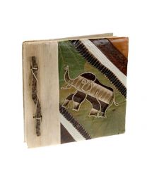 Leaf Notebook 19x19cm Elephant