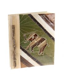 Leaf Notebook 23x28cm Elephant