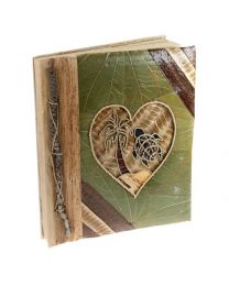 Leaf Notebook 23x28cm Heart