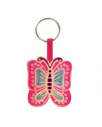 Leather Keyring Butterfly