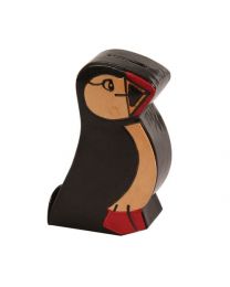 Leather Money Box Puffin