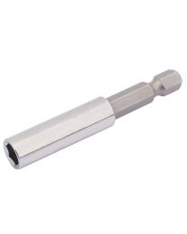 Draper Magnetic Bit Holder (60mm) 1/4 Inch (F) x 1/4 Inch (M)