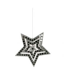 Mobile, Star Silver, Mirrored Tiles, 16cm