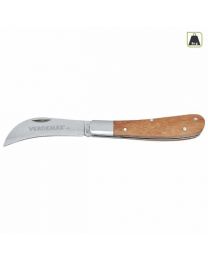 Multipurpose Grafting Knife By Verdemax With Wooden Handle - 18cm