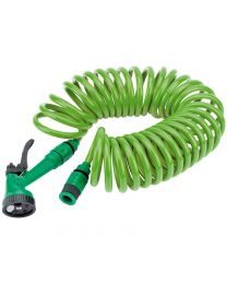 Draper Recoil Hose with Spray Gun and Tap Connector (10M)