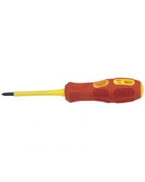 Draper No 1 x 80mm Fully Insulated Cross Slot Screwdriver (Sold Loose)