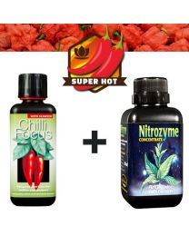 Nutrients Chilli Grow Kit - 2 X 300ml (Chilli Focus + Nitrozyme)