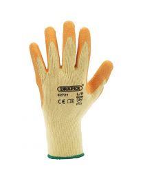 Draper Orange Heavy Duty Latex Coated Work Gloves - Large