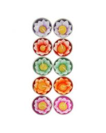 Pack Of 10 Scented Lotus Flower T-lights