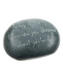 Paperweight, Palewa Stone, Today Is The Tomorrow...