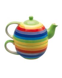Rainbow Cup & Teapot Set **