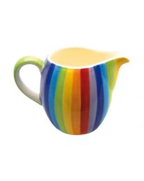 Rainbow Stripes Milk Jug **