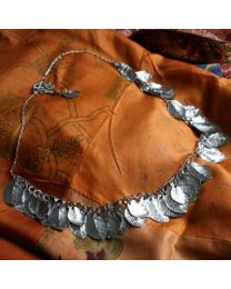 Silver Coloured Leaf Necklace