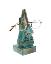 Spectacle Stand, Mango Wood Blue