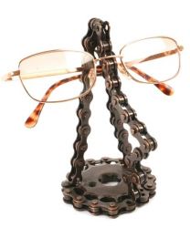 Spectacle Stand, Recycled Bike Chain