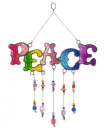 Suncatcher With Beads PEACE **