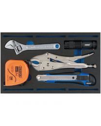 Draper Tool Kit in 1/4 Drawer EVA Insert Tray (5 Piece)
