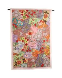 Wallhanging Flowers In Light Colours 100x150cm