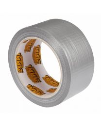Waterproof Adhesive Binding Cloth Tape - Silver - 5cmx25mt