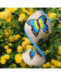 Wind Spinner, Wood, Butterfly 30cm