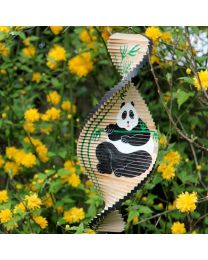 Wind Spinner, Wood, Panda 40cm