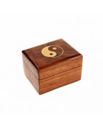 Wood Box Yin Yang 6x5x4cm