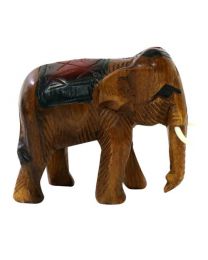Wooden Elephant, 11.5cm Height