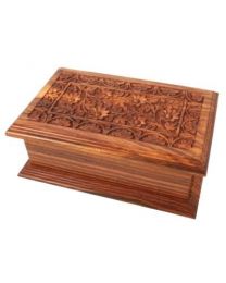Wooden Jewellery Box With Mirror