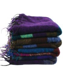 Woollen Shawl/stole, 195x80cm, Assorted Colours