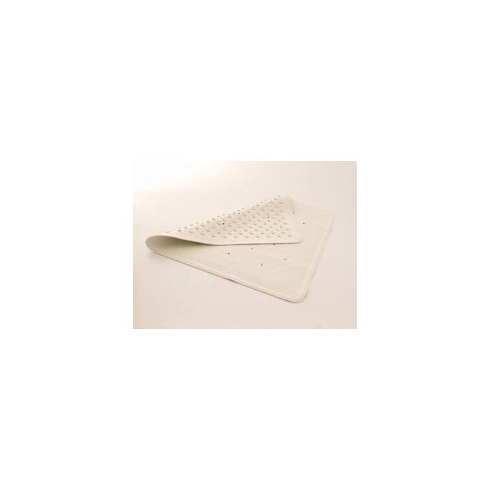 Croydex Non Slip Rubber Shower Mat In White 53/53cm 21/21" 